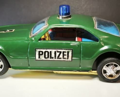 Blechspielzeug Kult Polizei Streifenwagen 60er Japan Tamiya / Bandai TOP