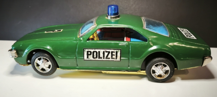 Blechspielzeug Kult Polizei Streifenwagen 60er Japan Tamiya / Bandai TOP